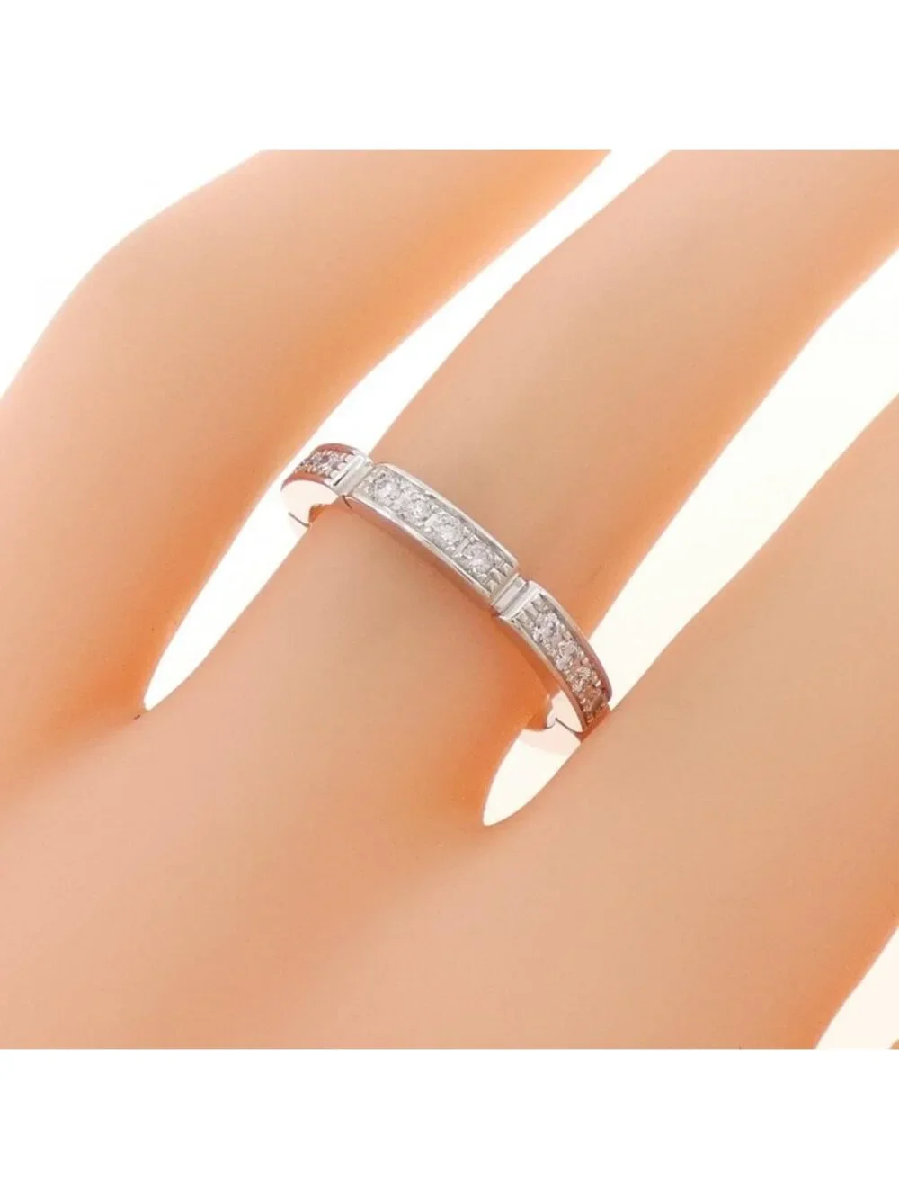 Cartier Maillon Panthere Half Diamond Ring
